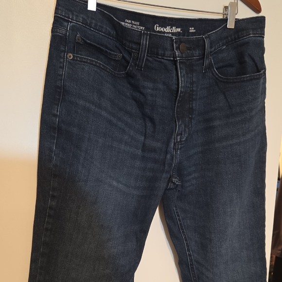 Goodfellow & Co Men's Dark Blue Slim Jeans - Picture 3 of 4